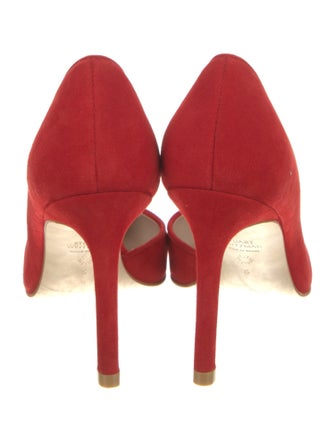 Stuart Weitzman Suede D'Orsay Pumps