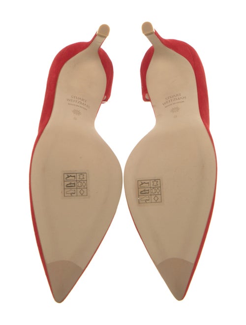 Stuart Weitzman Suede D'Orsay Pumps