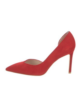 Stuart Weitzman Suede D'Orsay Pumps