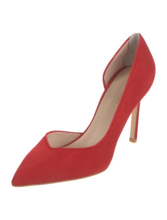 Stuart Weitzman Suede D'Orsay Pumps