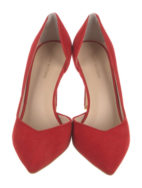 Stuart Weitzman Suede D'Orsay Pumps
