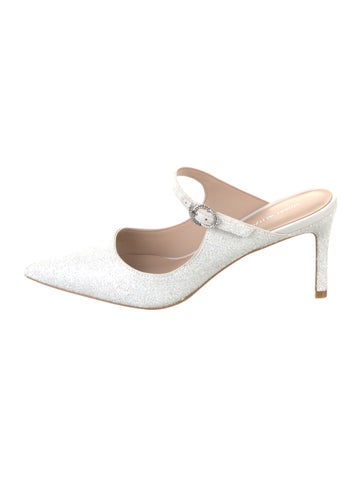 Stuart Weitzman Pumps Glitter Accents Mules US 7 |