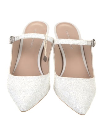 Stuart Weitzman Glitter Glitter Accents Mules