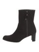 Stuart Weitzman Leather Trim Embellishment Boots