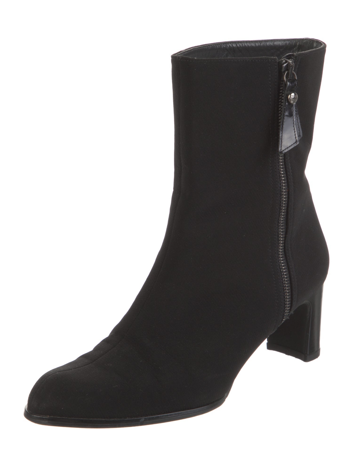 Stuart Weitzman Leather Trim Embellishment Boots