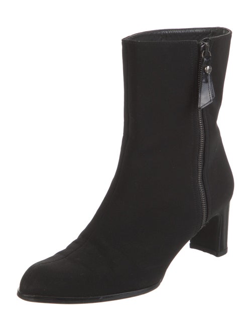 Stuart Weitzman Leather Trim Embellishment Boots