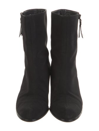Stuart Weitzman Leather Trim Embellishment Boots