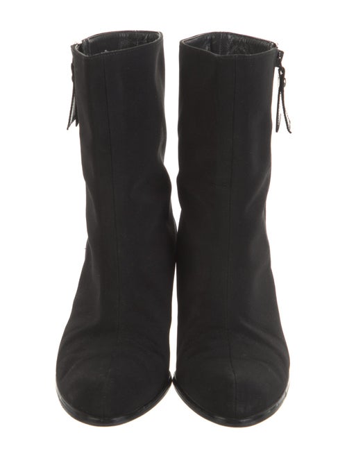 Stuart Weitzman Leather Trim Embellishment Boots