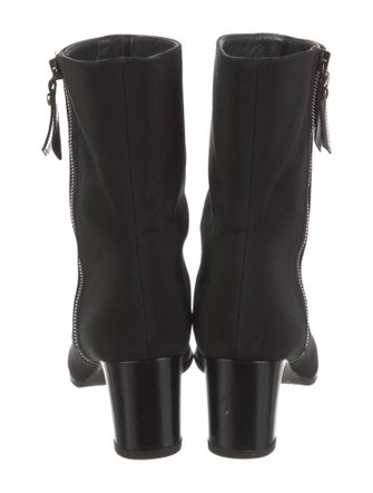 Stuart Weitzman Leather Trim Embellishment Boots