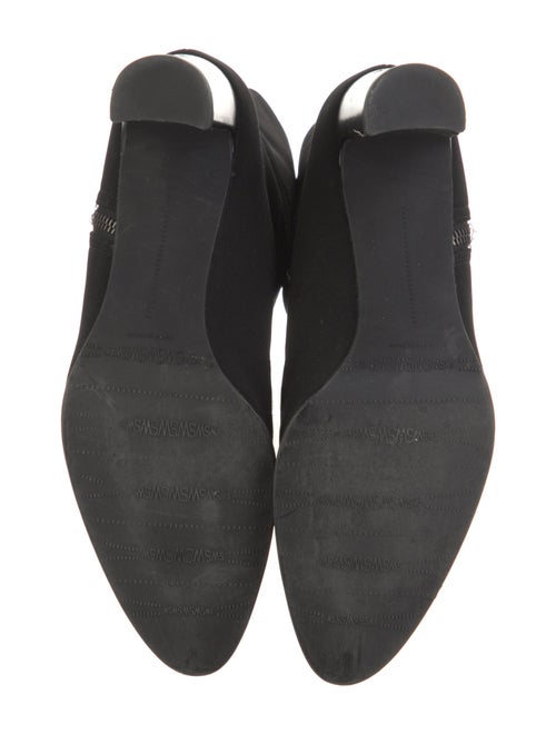 Stuart Weitzman Leather Trim Embellishment Boots