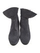 Stuart Weitzman Suede Fur Trim Boots