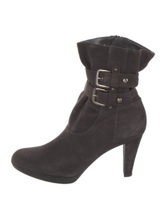 Stuart Weitzman Suede Lace-Up Boots