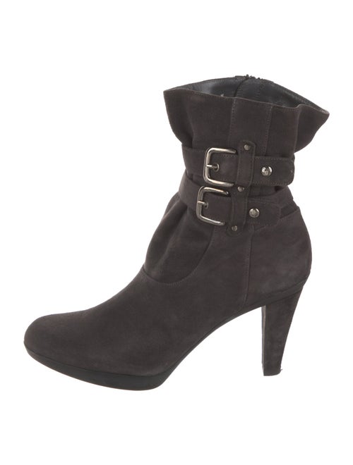 Stuart Weitzman Suede Lace-Up Boots