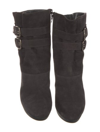 Stuart Weitzman Suede Lace-Up Boots