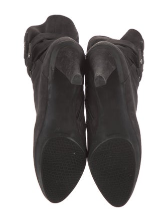 Stuart Weitzman Suede Lace-Up Boots