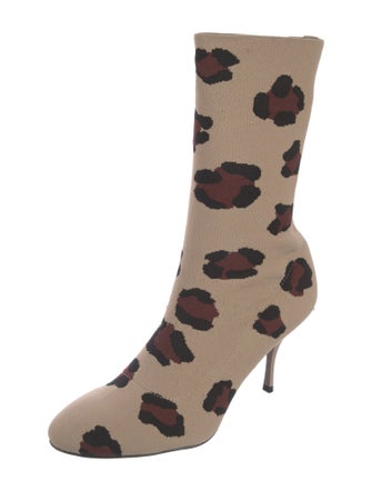 Stuart Weitzman Printed Sock Boots