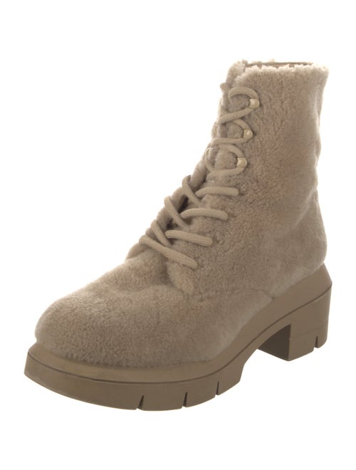Stuart Weitzman Shearling Combat Boots