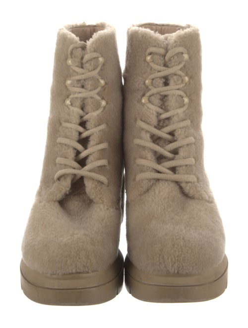 Stuart Weitzman Shearling Combat Boots