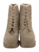 Stuart Weitzman Shearling Combat Boots