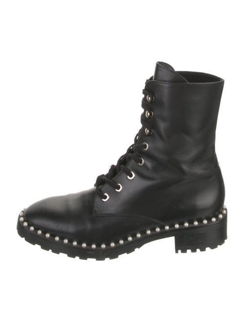Stuart Weitzman Leather Combat Boots