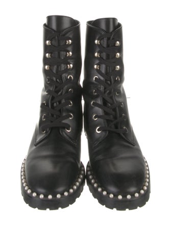 Stuart Weitzman Leather Combat Boots