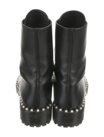 Stuart Weitzman Leather Combat Boots