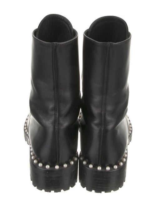 Stuart Weitzman Leather Combat Boots