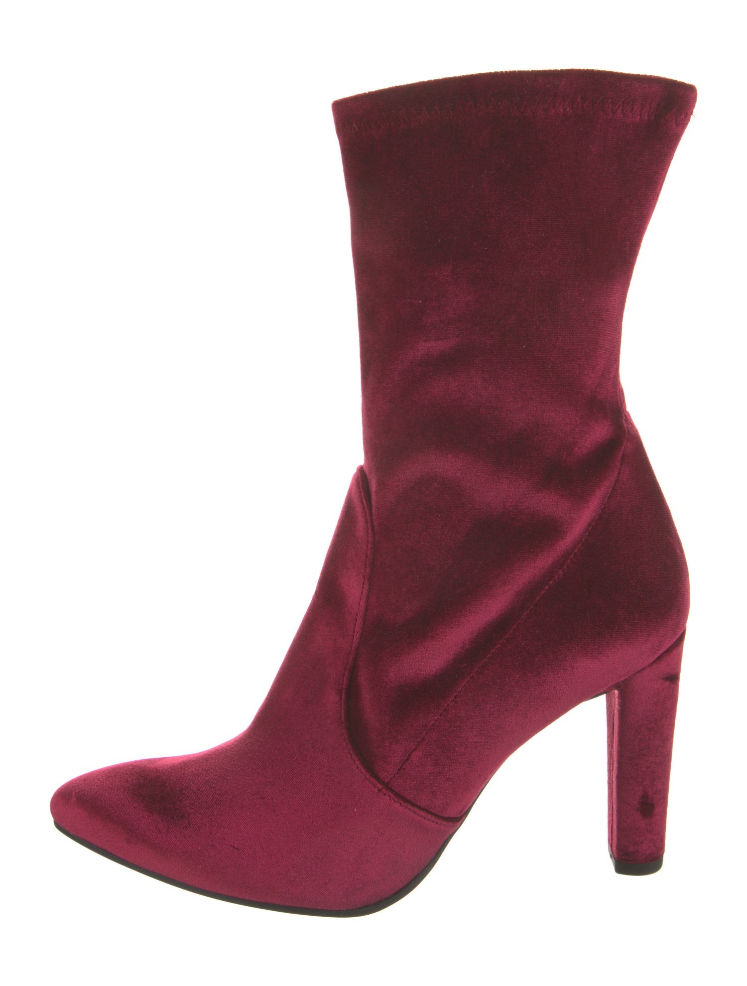Stuart Weitzman Velvet Sock Boots