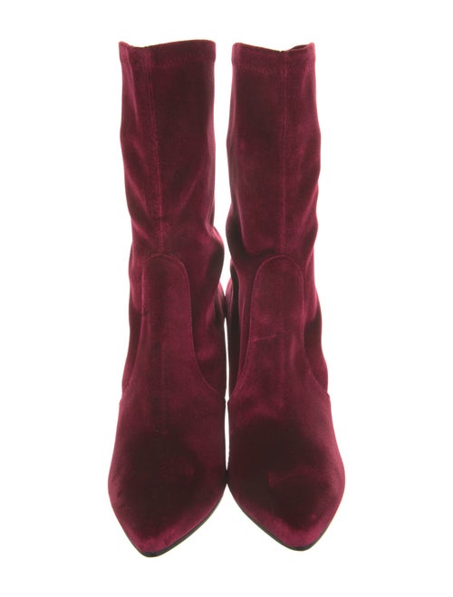 Stuart Weitzman Velvet Sock Boots