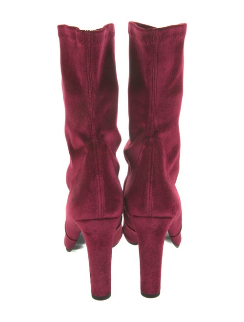 Stuart Weitzman Velvet Sock Boots