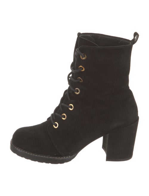 Stuart Weitzman Suede Lace-Up Boots