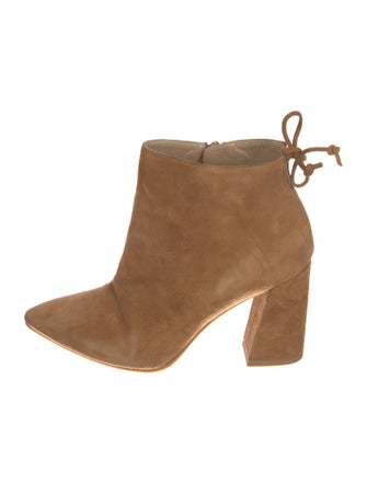 Stuart Weitzman Suede Lace-Up Boots