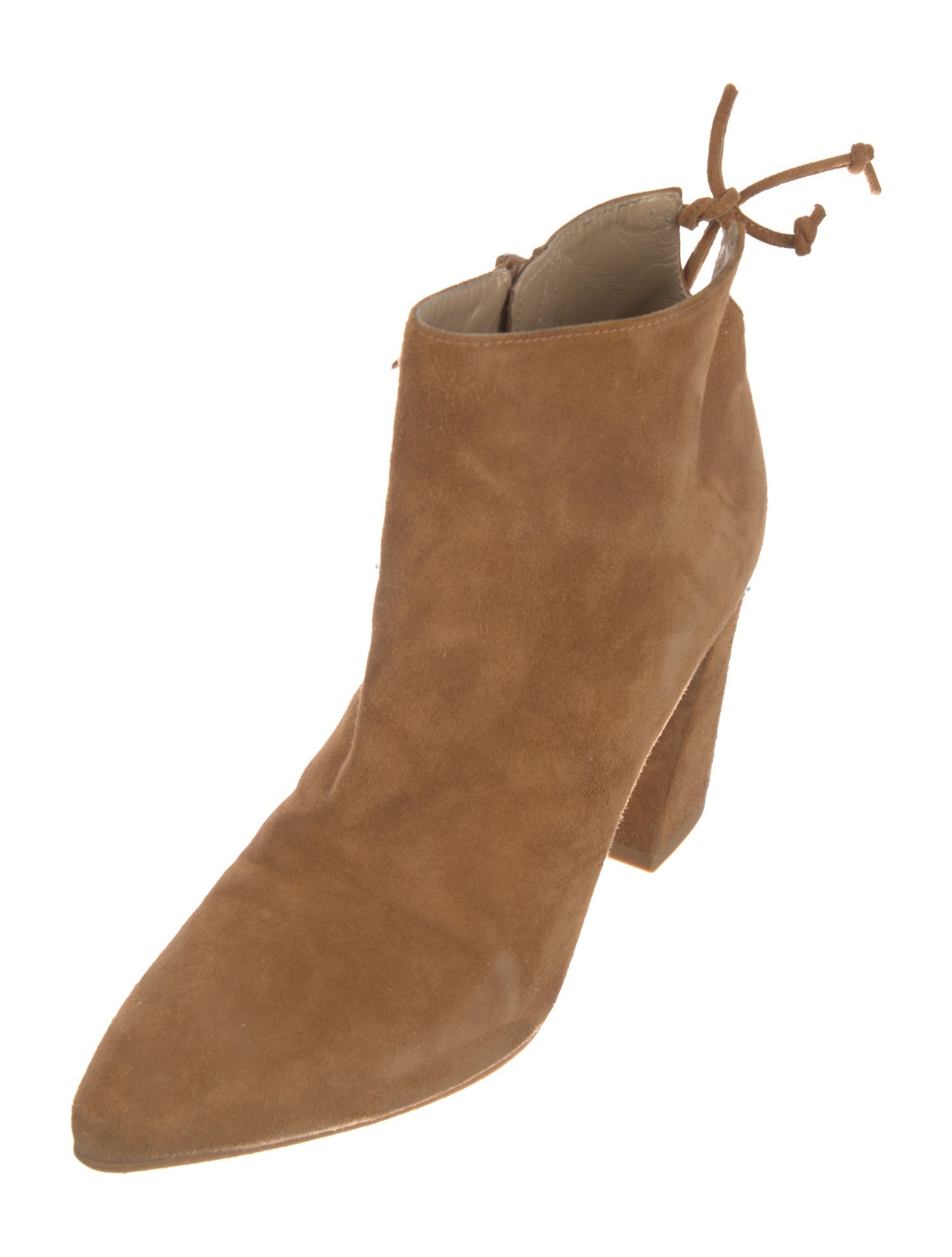 Stuart Weitzman Suede Lace-Up Boots