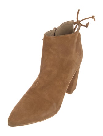 Stuart Weitzman Suede Lace-Up Boots