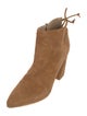 Stuart Weitzman Suede Lace-Up Boots