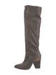 Stuart Weitzman Nylon Glitter Accents Boots