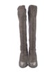 Stuart Weitzman Nylon Glitter Accents Boots