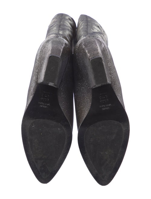 Stuart Weitzman Nylon Glitter Accents Boots