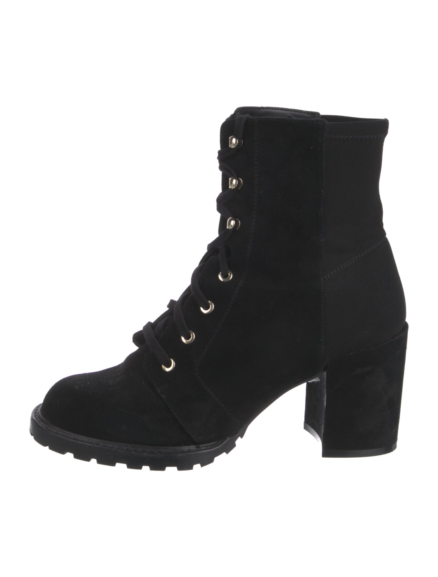 Stuart Weitzman Suede Combat Boots