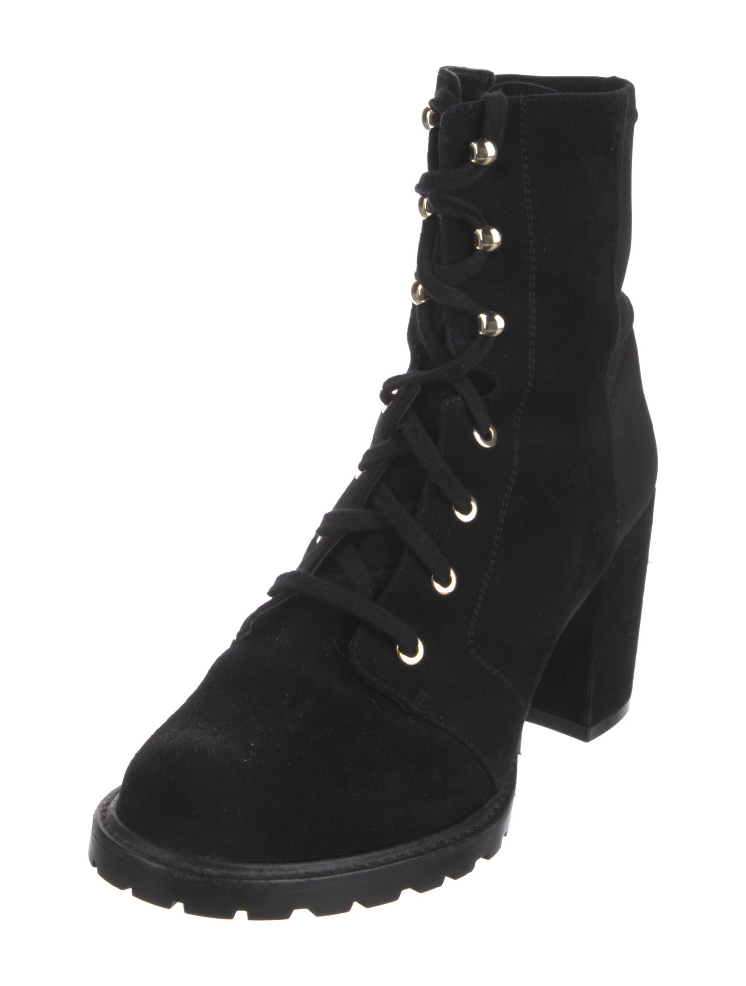 Stuart Weitzman Suede Combat Boots