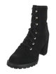 Stuart Weitzman Suede Combat Boots
