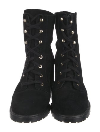 Stuart Weitzman Suede Combat Boots