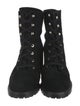 Stuart Weitzman Suede Combat Boots