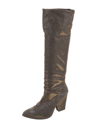 Stuart Weitzman Glitter Accents Boots