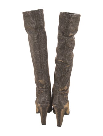 Stuart Weitzman Glitter Accents Boots