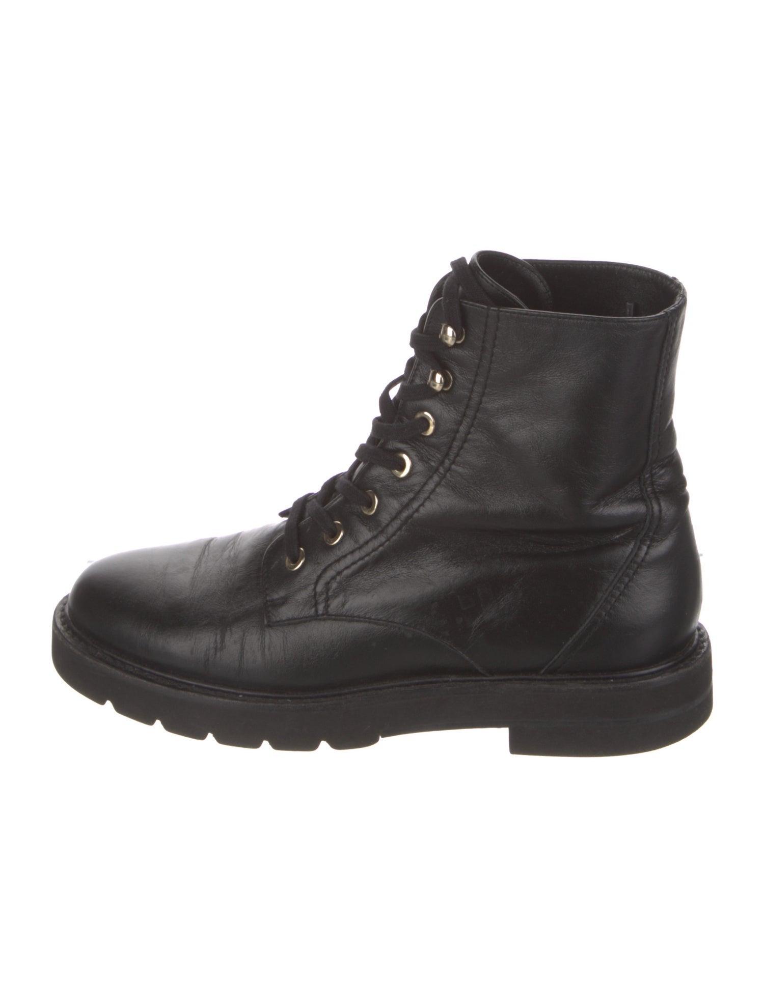 Stuart Weitzman Leather Combat Boots