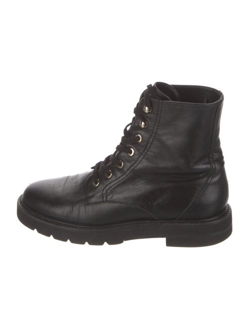 Stuart Weitzman Leather Combat Boots