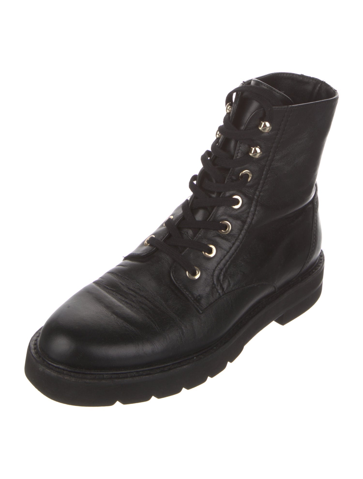 Stuart Weitzman Leather Combat Boots