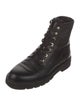 Stuart Weitzman Leather Combat Boots