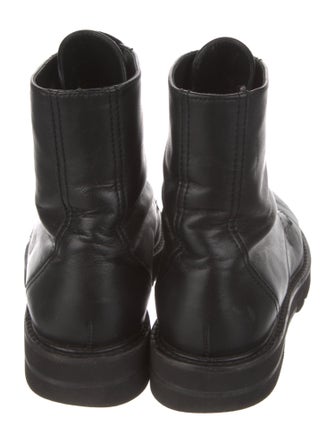 Stuart Weitzman Leather Combat Boots